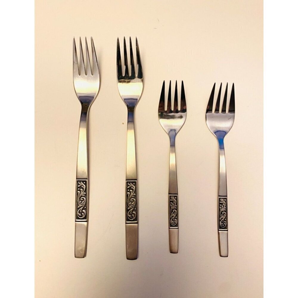 Vintage AMEFA Royal Damask Stainless Steel Holland Mixed Lot of 17 pieces New